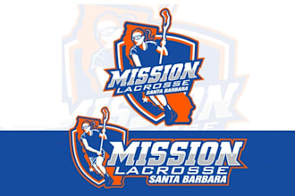 design mission lacrosse club team logo