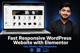 build a fast responsive wordpress website with elementor
