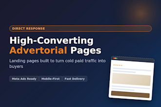 build a direct response landing page that converts cold traffic