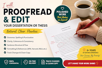 manually proofread, humanize or edit your phd dissertation or thesis