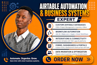 do airtable database, airtable automation, airtable CRM for business automation