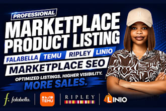 do falabella temu product listing ripley linio marketplace seo product listing