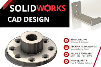 design mechanical parts in solidworks and autocad