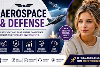 aerospace presentation, defense presentation, aerospace investor deck expert pro