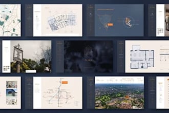 design real estate home marketing brochure and property portfolio booklet
