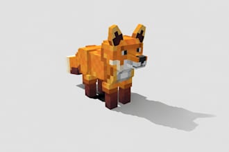 create custom minecraft weapons, animals, in blockbench