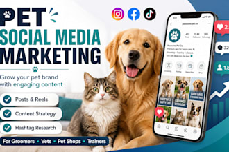 do social media marketing for pet cleaning, gardening and home care