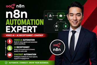 build ai voice agent n8n automation ai receptionis vapi ai n8n chatbot workflow