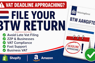 file netherland vat return, btw aangifte and dutch vat filing for zzp freelancer