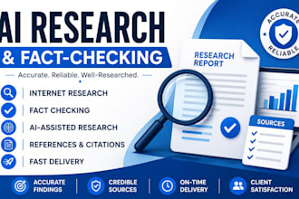 ai research, fact checking and internet research