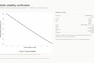 do complete conceptual design of your uav or evtol