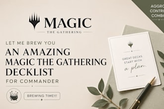 brew you any 100 card commander magic the gathering decklist cmd mtg edh