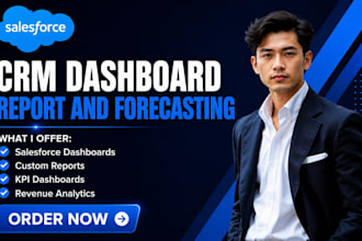 build salesforce CRM dashboard reports forecasting pipeline analytics einstein