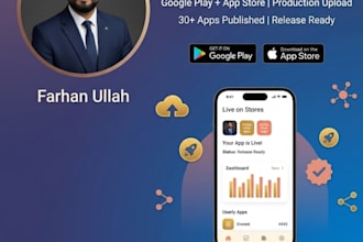 publish your app to google play store and apple app store