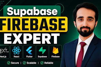 fix setup integrate supabase or firebase as backend in your mobile or web app