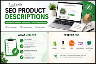 write SEO product descriptions for your online store