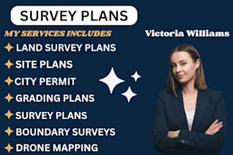 draw survey plans, site plans, and grading plans for city permit approval