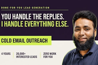 do lead generation through cold email outreach