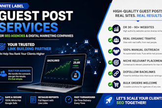 provide white label guest post on high authority sites for seo agencies
