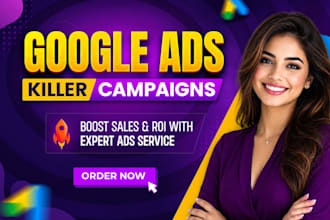 setup google ads campaign for sales, leads and conversions