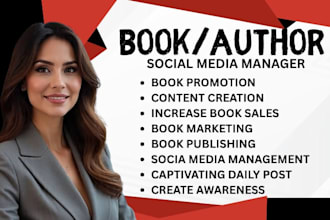 manage your author social media booktok marketing and book promotion campaign
