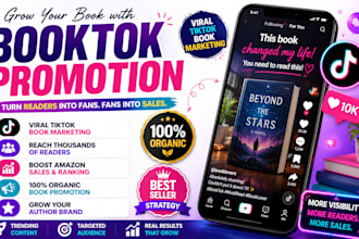 booktok author SMM, book promotion, book marketing and ebook marketing