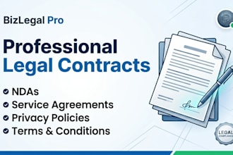 draft professional legal contracts agreements, and documents