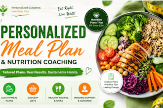 create a personalized healthy meal plan and coaching guide