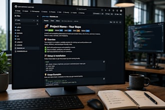 write a professional github readme for your repository or code
