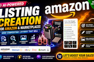 design a complete amazon and marketplace listing image funnel
