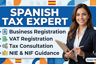 provide spanish tax consultation vat registration and business support