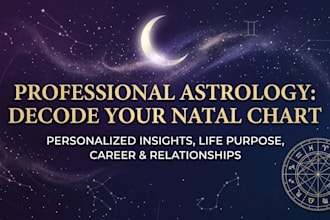 be your professional astrologer and read your natal chart