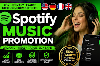 do USA spotify music promotion, german spotify promotion