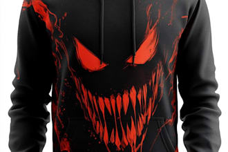make trendy streetwear hoodie design with mockup
