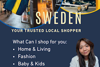 be your personal shopper in sweden and ship worldwide