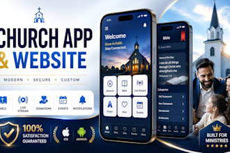 develop a church app, bible app, church website, christian app, ministry app