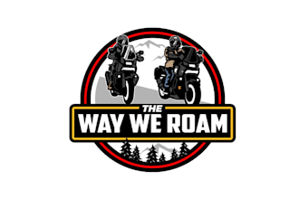 design motorcycle adventure outdoor logo for you