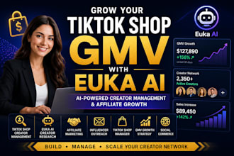 grow your tiktok shop gmv using euka ai creator management