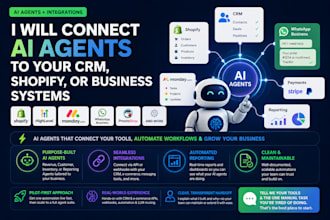 connect ai agents to your CRM, shopify, or business systems