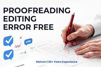 proofread edit and rewrite english content professionally