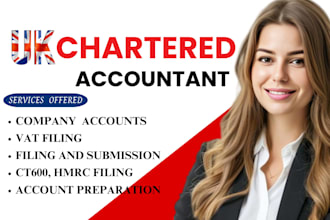 be your expert UK accountant to prepare UK vat, UK accounts, UK tax return