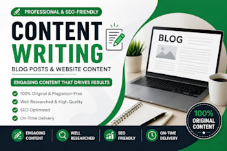 write SEO blog posts and website content