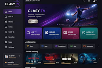 android and ios iptv app branded with vpn tivimate xciptv smarters with panel