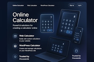 build a cost calculator, price estimator and quote calculator website