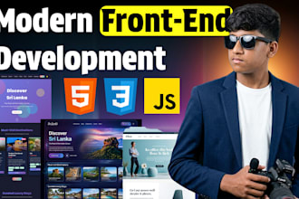 build a modern front end website or landing page
