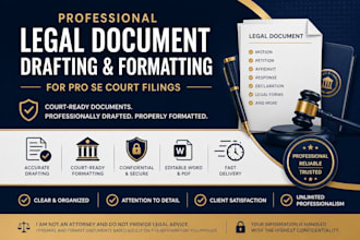 draft court ready legal documents for pro se litigants