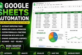 be your google sheets expert for automation and custom excel spreadsheets
