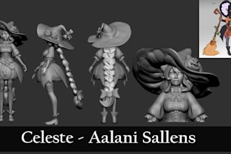 sculpt custom 3d resin printable character statues stl files for collectors game