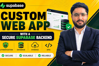 build a custom web app with a secure supabase backend