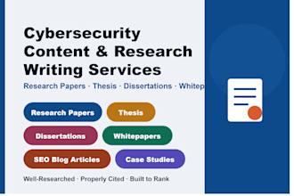 do cyber security research reports, and projects